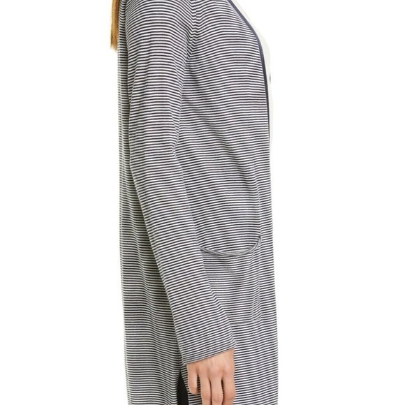 NEW $395 Stripe Silk Blend Cardigan ATM ANTHONY TH - Picture 8 of 10